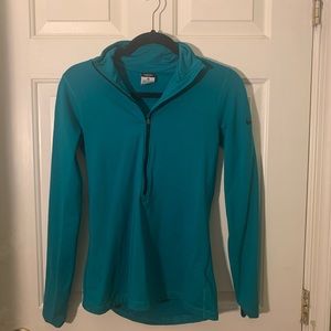 Teal Nike Pro Dry-Fit quarter zip